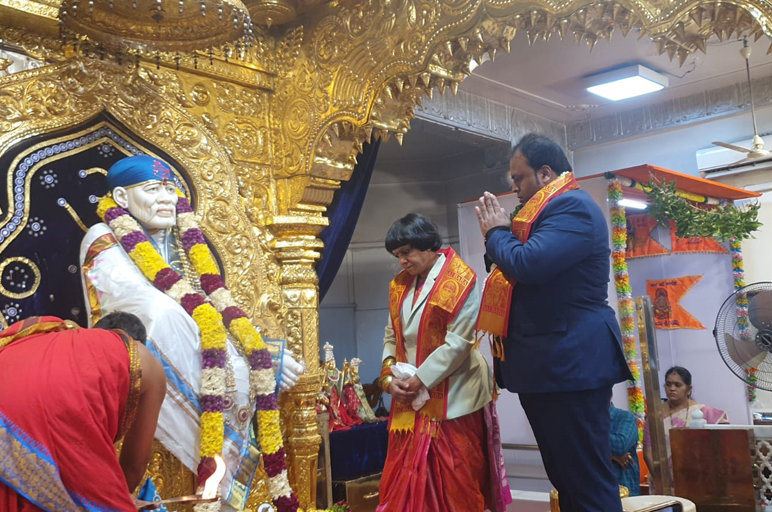 High Court Judge Mrs. S.Nanda Visits Sri Sai Sannidhi Temple