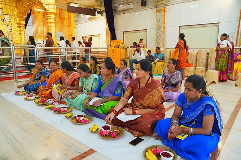 Maha Chandi Avatar Celebrations – Kumkumarchana, 108 Kalasha Honey Abhishekam